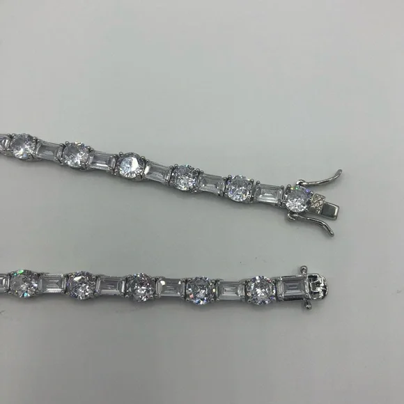 63ct Multi-Stone Tennis Necklace - Picture 8 of 14